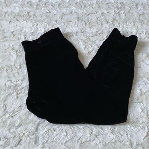 Young, Fabulous, and Broke Black Silk Blend Velvet Pants Size Medium